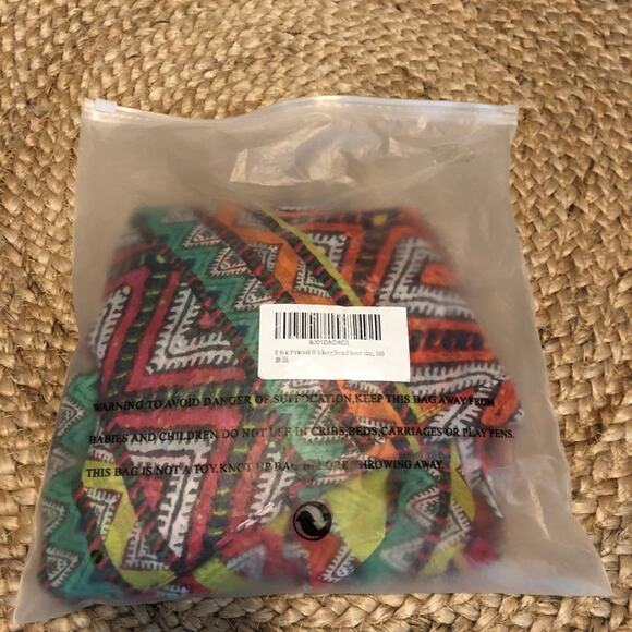 Genovega Kimono Multicolor Lightweight Coverup Wrap Shawl Tribal Boho Dopamine - Picture 6 of 8